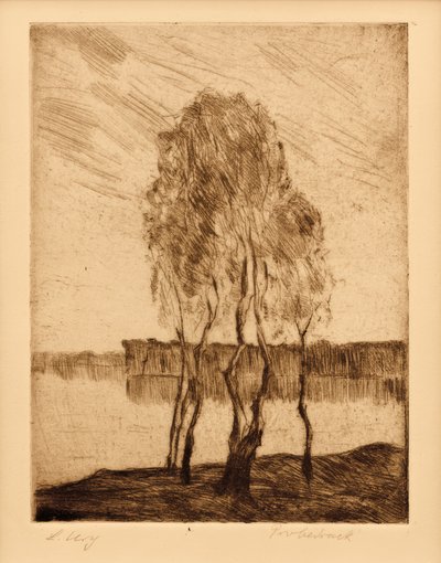 Drei Birken am märkischen See von Lesser Ury